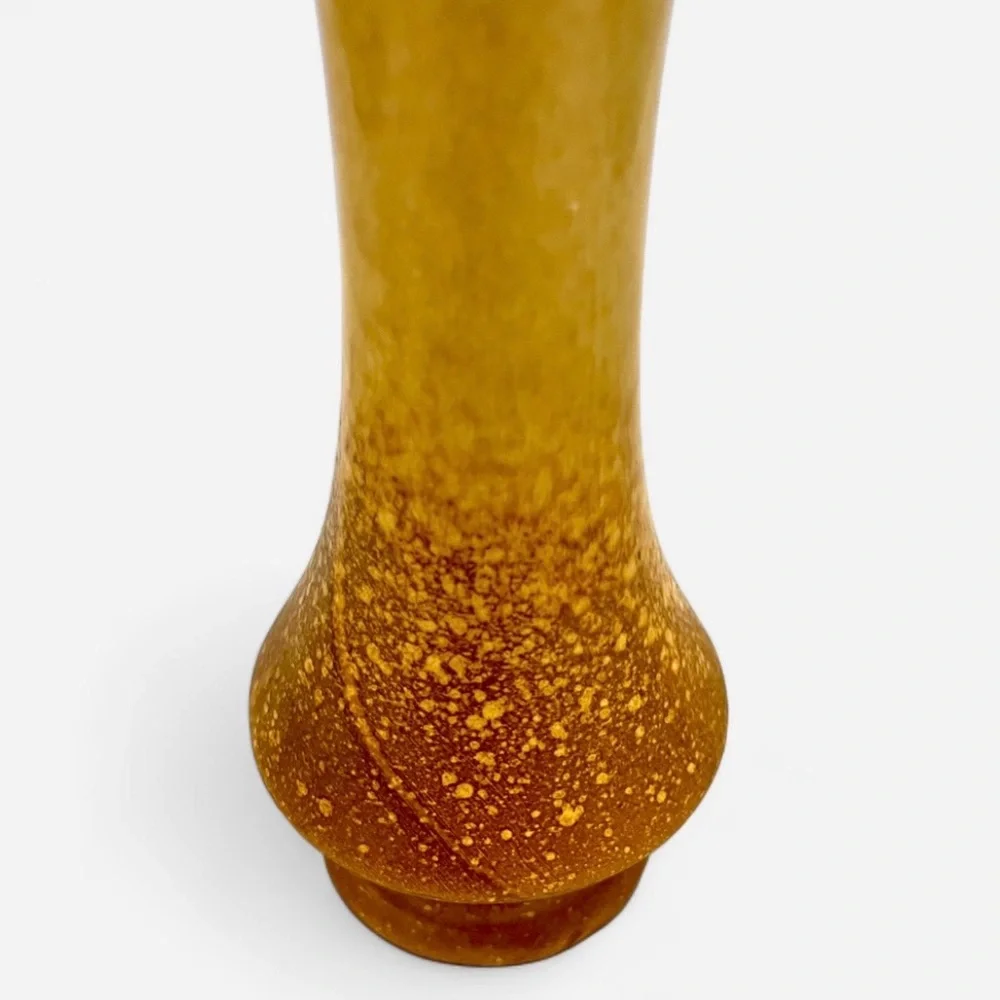 Haeger Golden Brown Speckled Vase, Signed #233 ~9